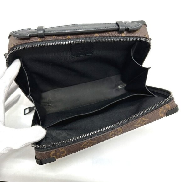 Authentic LOUIS VUITTON M45935 MonogramMacassar Handle soft Trunk Bag Shoulder B - Picture 11 of 12